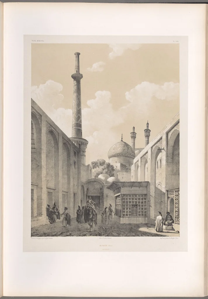 An illustration from Voyage en Perse de mm. Eugène Flandin, peintre, et Pascal Coste, architecte, entrepris par ordre de m. le ministre des affaires étrangères, d'après les instructions dressées par l'Institut. Publié sous les auspices de m. le ministre de l'intérieur, 1851, leaf 310