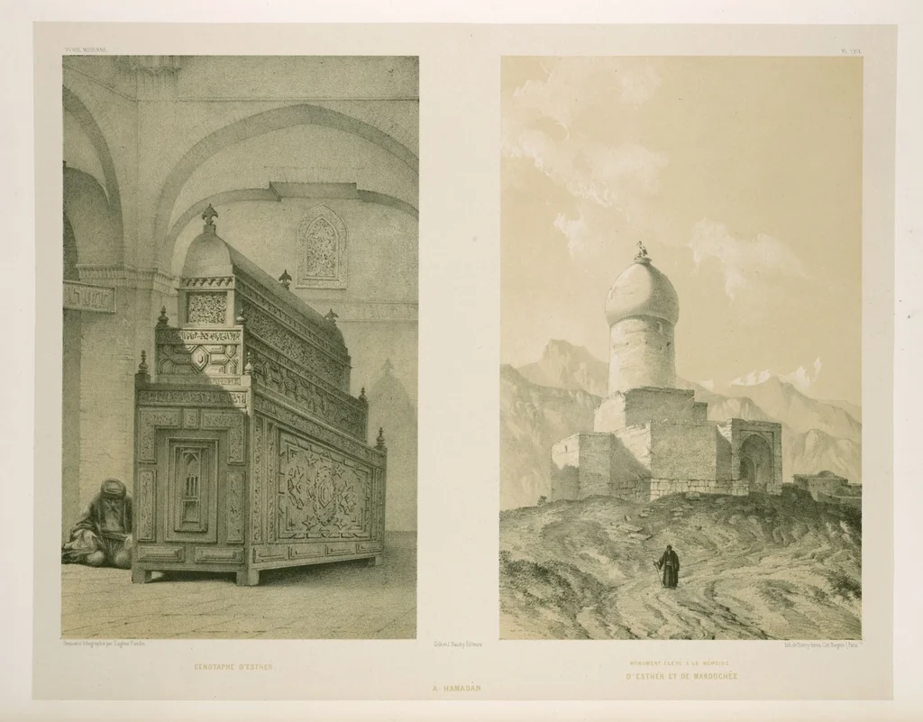 An illustration from Voyage en Perse de mm. Eugène Flandin, peintre, et Pascal Coste, architecte, entrepris par ordre de m. le ministre des affaires étrangères, d'après les instructions dressées par l'Institut. Publié sous les auspices de m. le ministre de l'intérieur, 1851, leaf 316