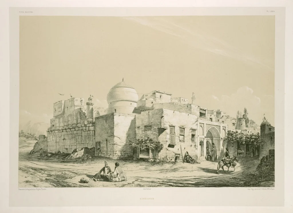 An illustration from Voyage en Perse de mm. Eugène Flandin, peintre, et Pascal Coste, architecte, entrepris par ordre de m. le ministre des affaires étrangères, d'après les instructions dressées par l'Institut. Publié sous les auspices de m. le ministre de l'intérieur, 1851, leaf 320