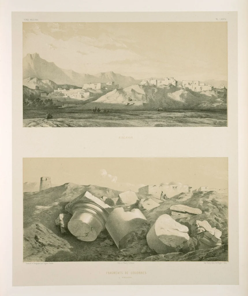 An illustration from Voyage en Perse de mm. Eugène Flandin, peintre, et Pascal Coste, architecte, entrepris par ordre de m. le ministre des affaires étrangères, d'après les instructions dressées par l'Institut. Publié sous les auspices de m. le ministre de l'intérieur, 1851, leaf 321