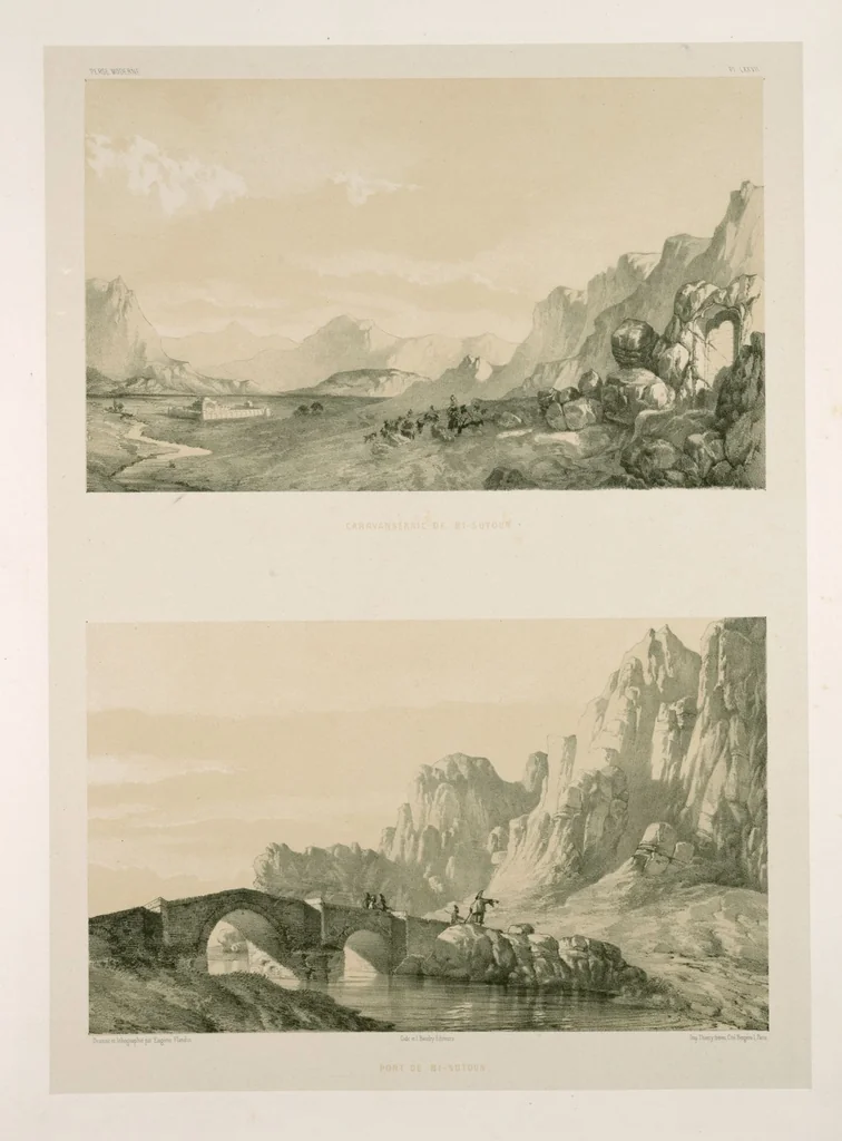 An illustration from Voyage en Perse de mm. Eugène Flandin, peintre, et Pascal Coste, architecte, entrepris par ordre de m. le ministre des affaires étrangères, d'après les instructions dressées par l'Institut. Publié sous les auspices de m. le ministre de l'intérieur, 1851, leaf 324