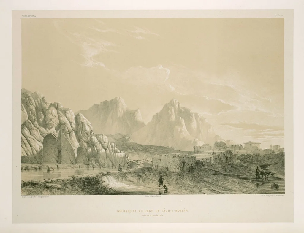 An illustration from Voyage en Perse de mm. Eugène Flandin, peintre, et Pascal Coste, architecte, entrepris par ordre de m. le ministre des affaires étrangères, d'après les instructions dressées par l'Institut. Publié sous les auspices de m. le ministre de l'intérieur, 1851, leaf 325