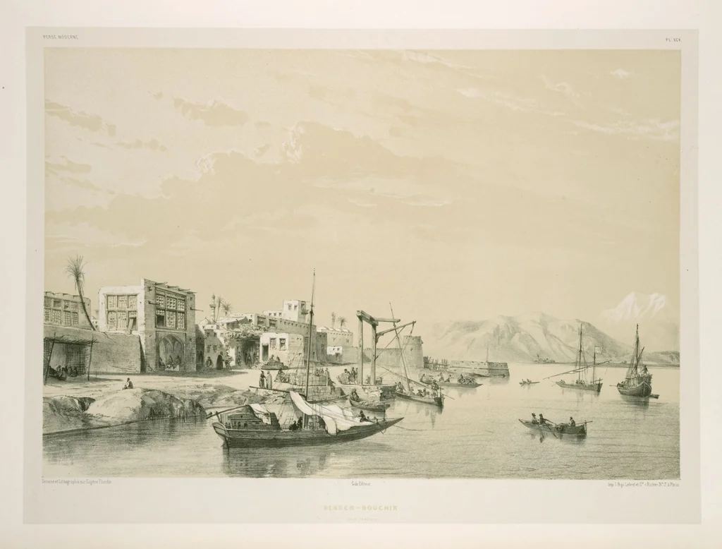 An illustration from Voyage en Perse de mm. Eugène Flandin, peintre, et Pascal Coste, architecte, entrepris par ordre de m. le ministre des affaires étrangères, d'après les instructions dressées par l'Institut. Publié sous les auspices de m. le ministre de l'intérieur, 1851, leaf 341