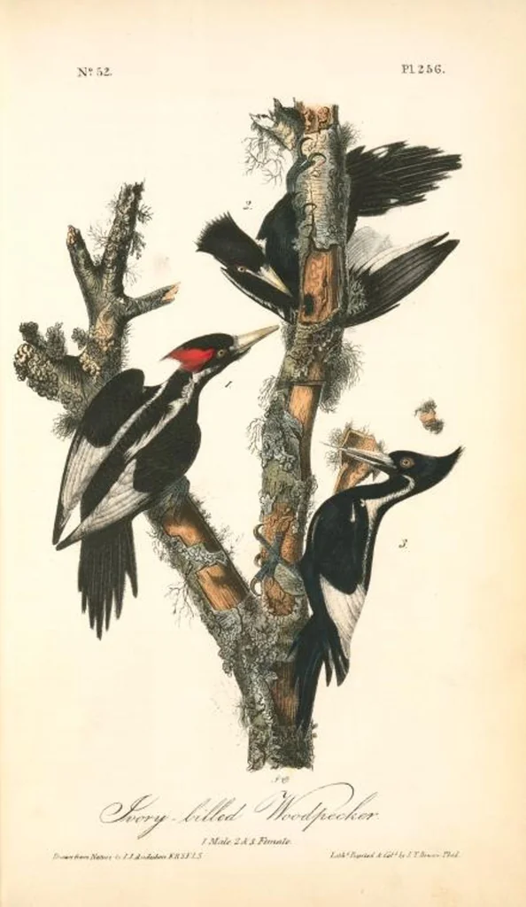 An illustration from The birds of America, from drawings made in the United States and their territories. By John James Audubon, 1840, leaf 259