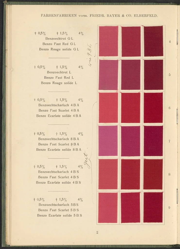 An illustration from Benzidinfarben auf Baumwollstückware, 1901, leaf 12