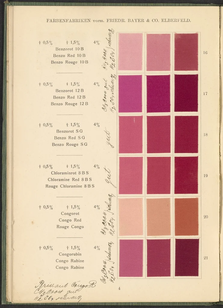 An illustration from Benzidinfarben auf Baumwollstückware, 1901, leaf 14