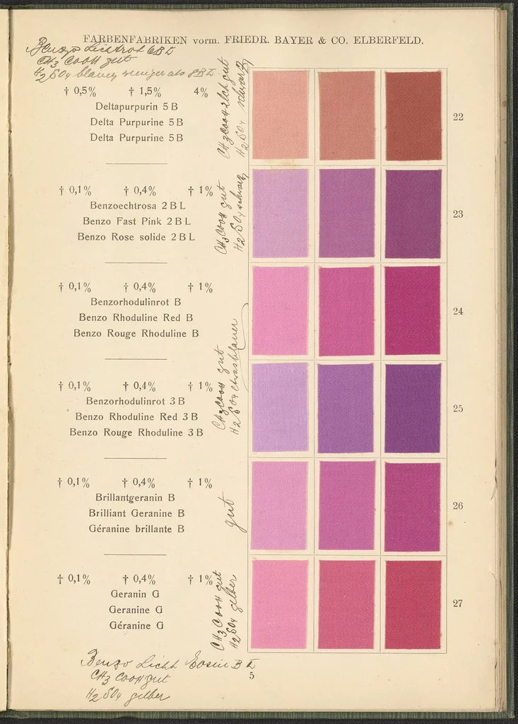 An illustration from Benzidinfarben auf Baumwollstückware, 1901, leaf 15