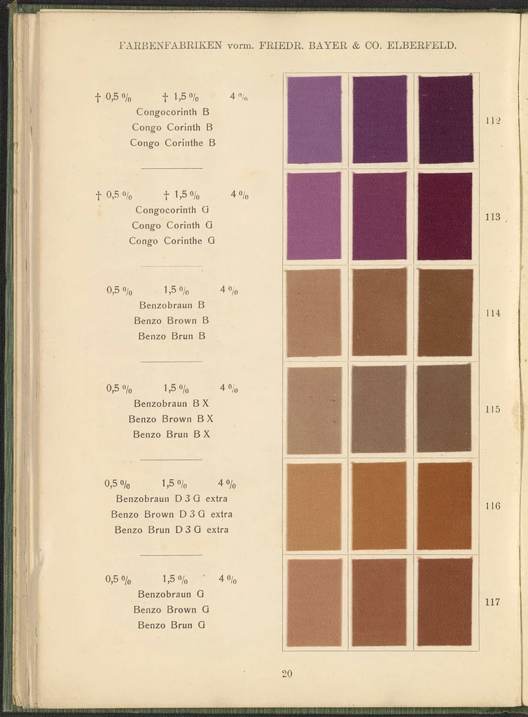 An illustration from Benzidinfarben auf Baumwollstückware, 1901, leaf 30