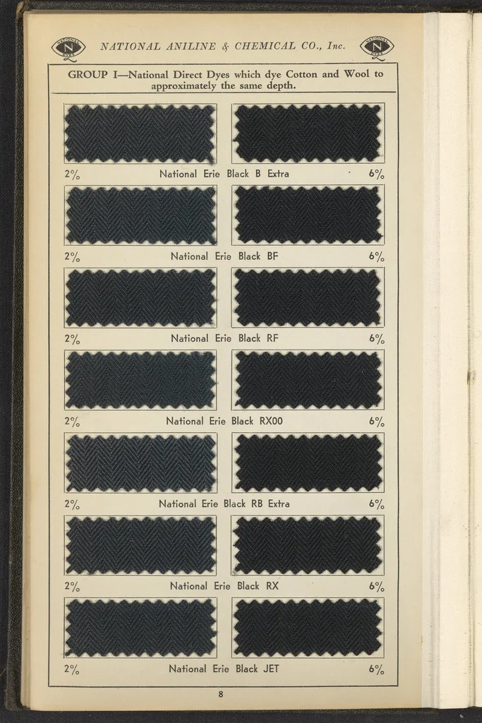 An illustration from National Dyes for Union Materials, 1917, leaf 21