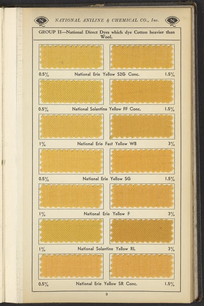 An illustration from National Dyes for Union Materials, 1917, leaf 22
