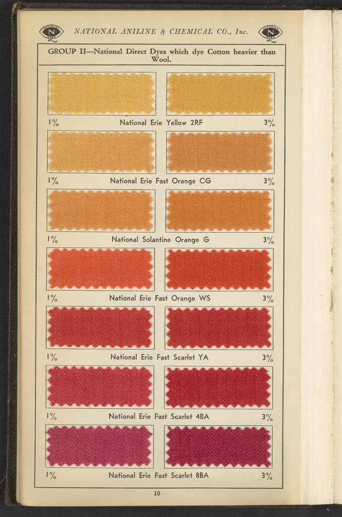 An illustration from National Dyes for Union Materials, 1917, leaf 23