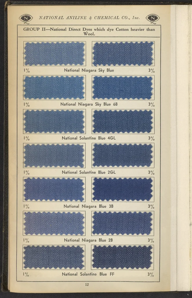 An illustration from National Dyes for Union Materials, 1917, leaf 25