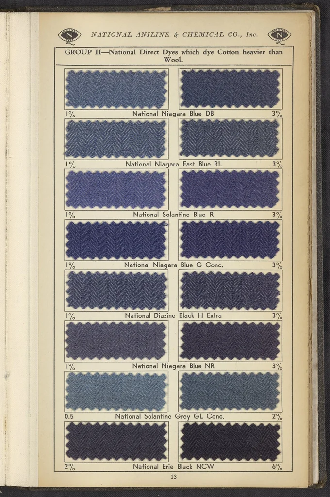 An illustration from National Dyes for Union Materials, 1917, leaf 26