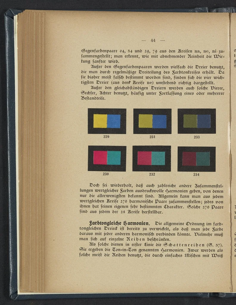An illustration from Die Farbenfibel, 1921, leaf 56