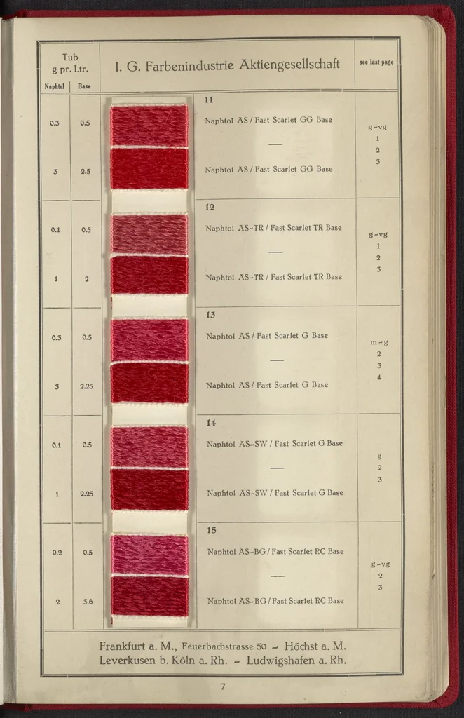 An illustration from Naphtol AS on Rayon, 1927, leaf 9