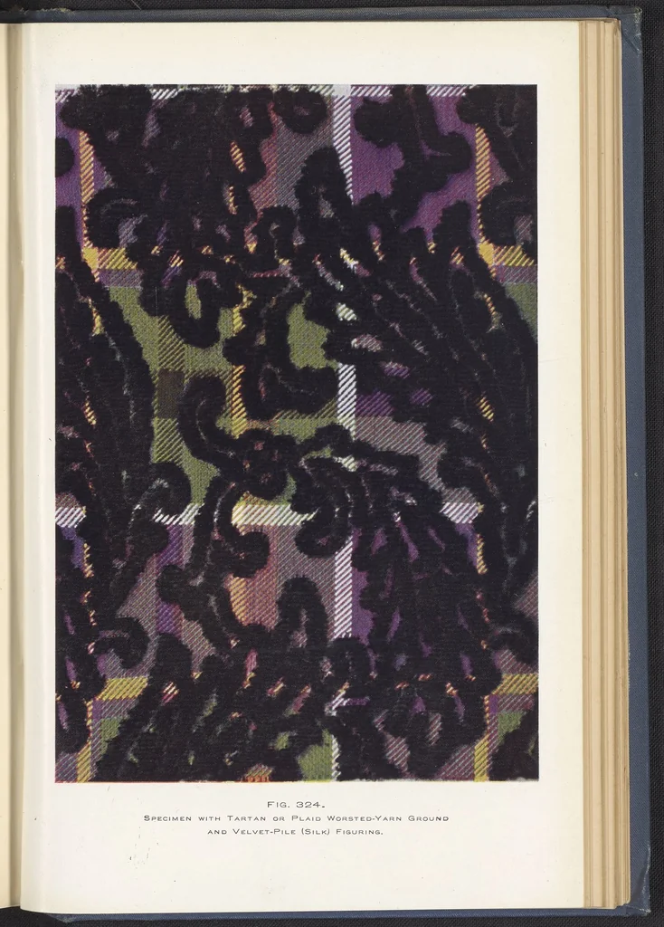 An illustration from Dress, Blouse, and Costume Cloths, Design and Fabric Manufacture, 1921, leaf 48