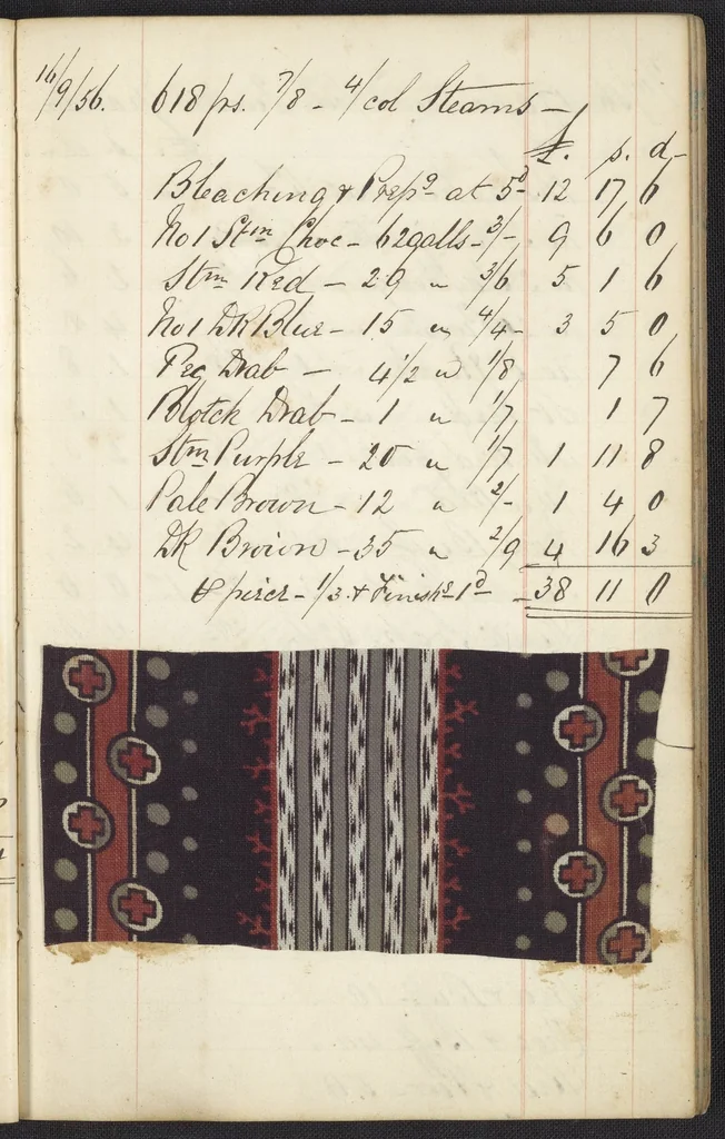 An illustration from Dyer's account book, Volume 1, 1855, leaf 103