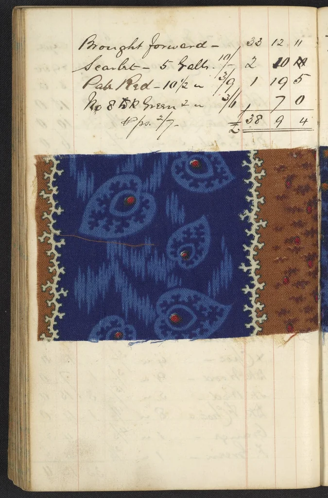 An illustration from Dyer's account book, Volume 1, 1855, leaf 161