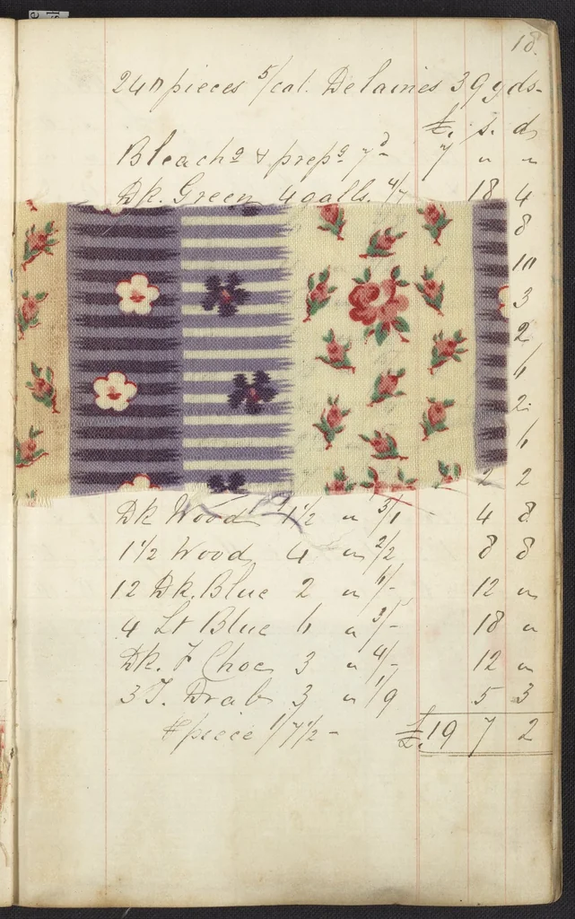 An illustration from Dyer's account book, Volume 1, 1855, leaf 23
