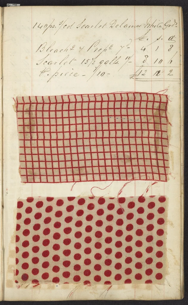 An illustration from Dyer's account book, Volume 1, 1855, leaf 28