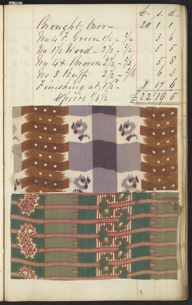 An illustration from Dyer's account book, Volume 1, 1855, leaf 47