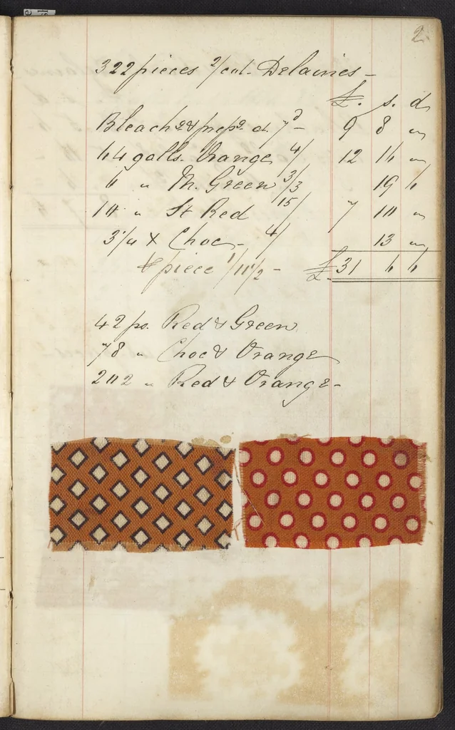 An illustration from Dyer's account book, Volume 1, 1855, leaf 9