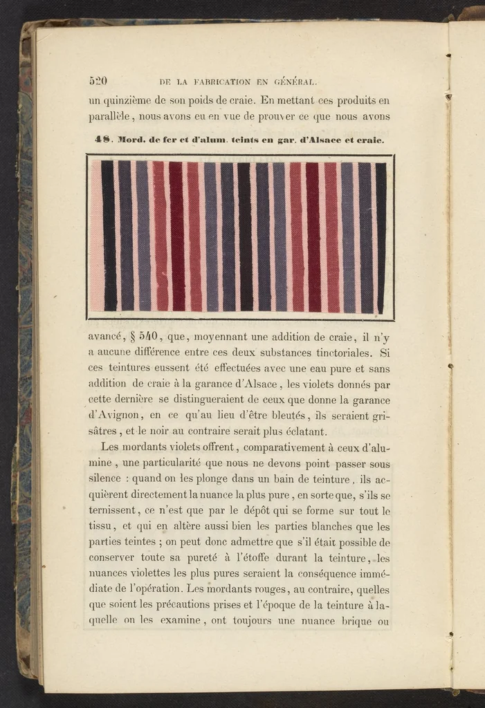 An illustration from Traité Théorique et Pratique de l'Impression des Tissus, Vol. 2, 1846, leaf 38