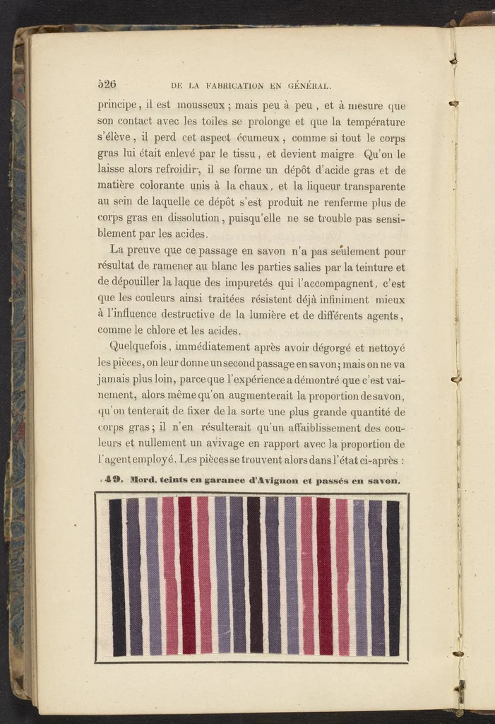 An illustration from Traité Théorique et Pratique de l'Impression des Tissus, Vol. 2, 1846, leaf 40