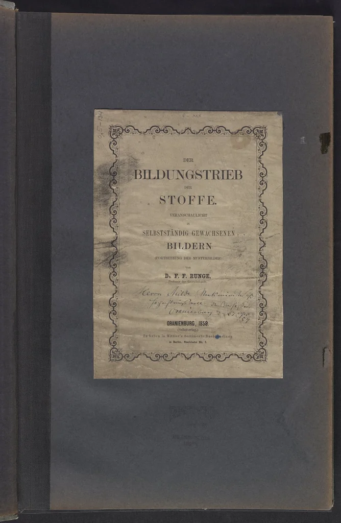 An illustration from Der Bildungstrieb der Stoffe, 1858, leaf 3