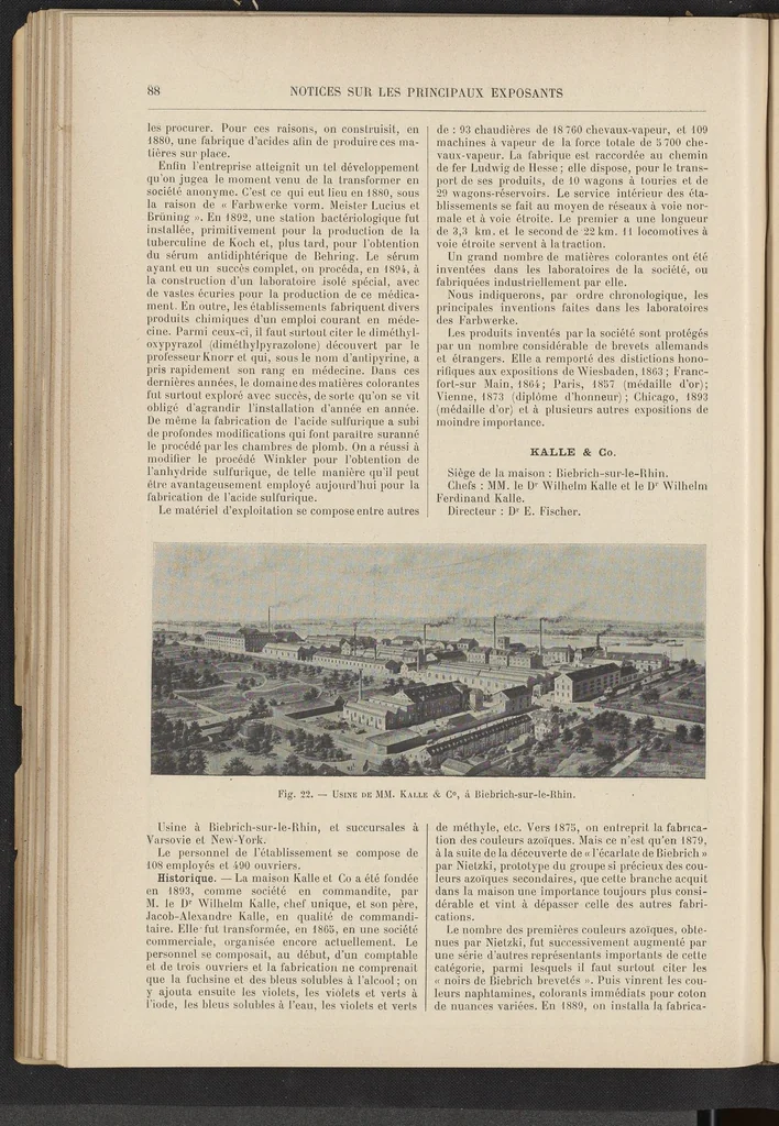 An illustration from Les Produits Chimiques et les Matières Colorantes: Le Blanchiment, la Teinture, et l'Impression des Fibres Textiles, 1901, leaf 110