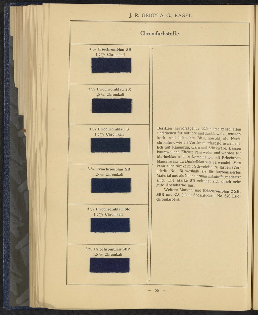 An illustration from Die Wollfarbstoffe, 1928, leaf 99