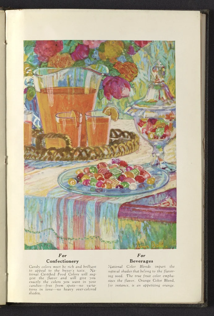 An illustration from National Certified Food Colors, 1930, leaf 17