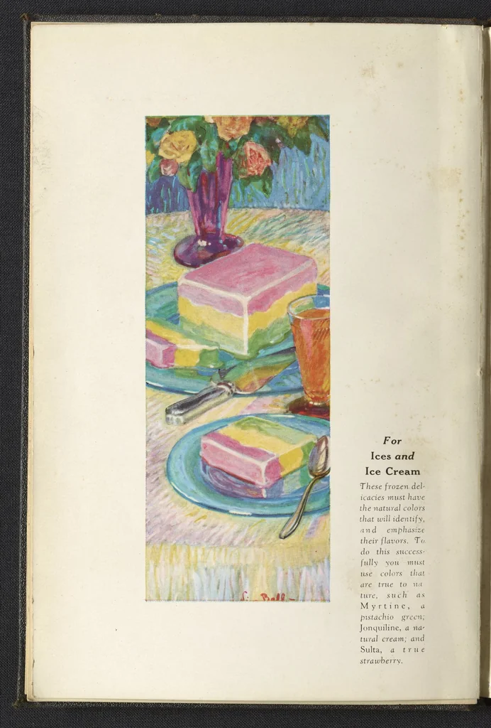 An illustration from National Certified Food Colors, 1930, leaf 18