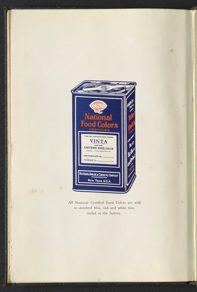 An illustration from National Certified Food Colors, 1930, leaf 28