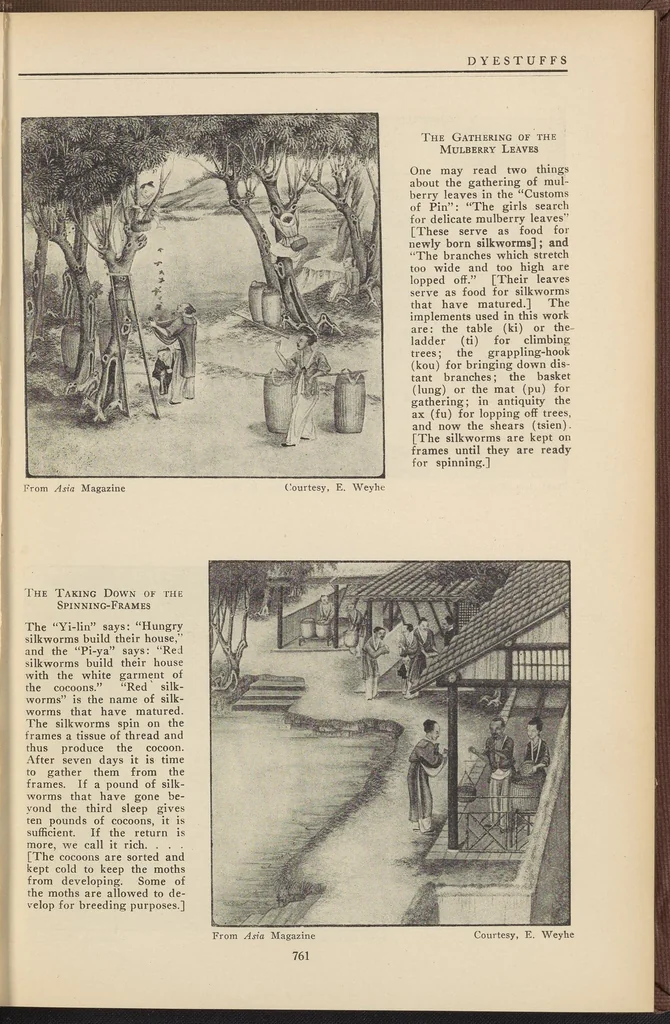 An illustration from Dyestuffs, Volume 23 Number 1, 1922, leaf 5