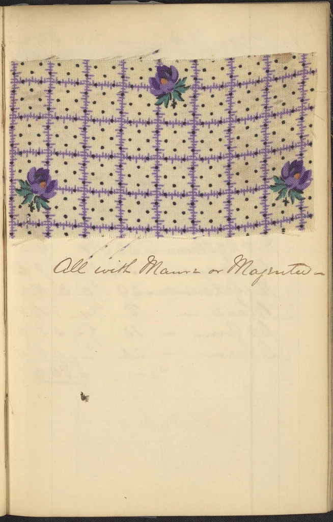 An illustration from Dyer's account book, Volume 2, 1855, leaf 162