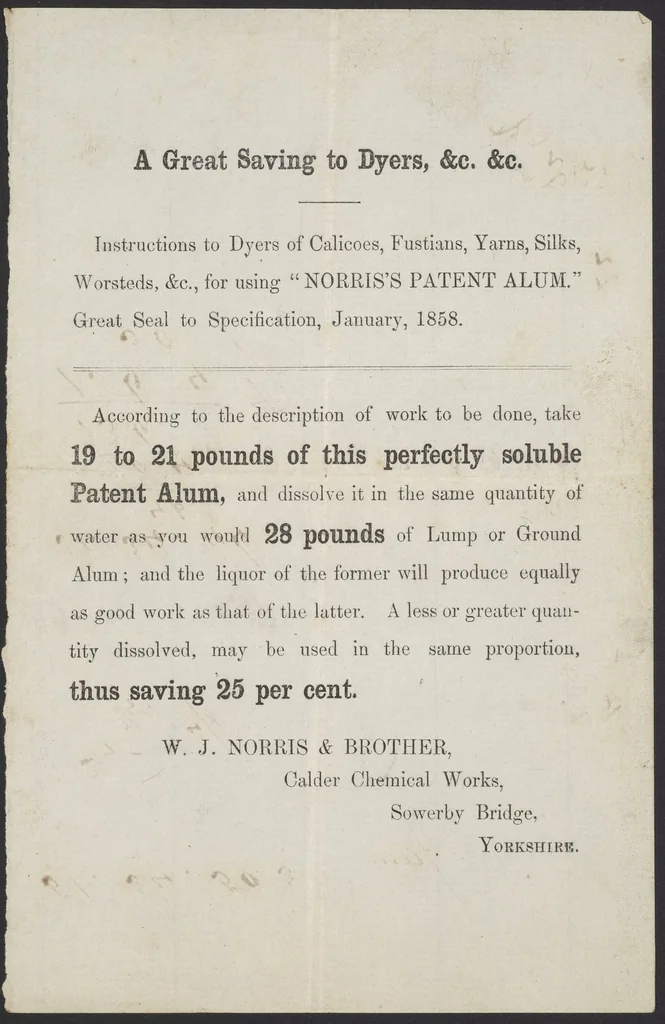 An illustration from Dyer's account book, Volume 2, 1855, leaf 81