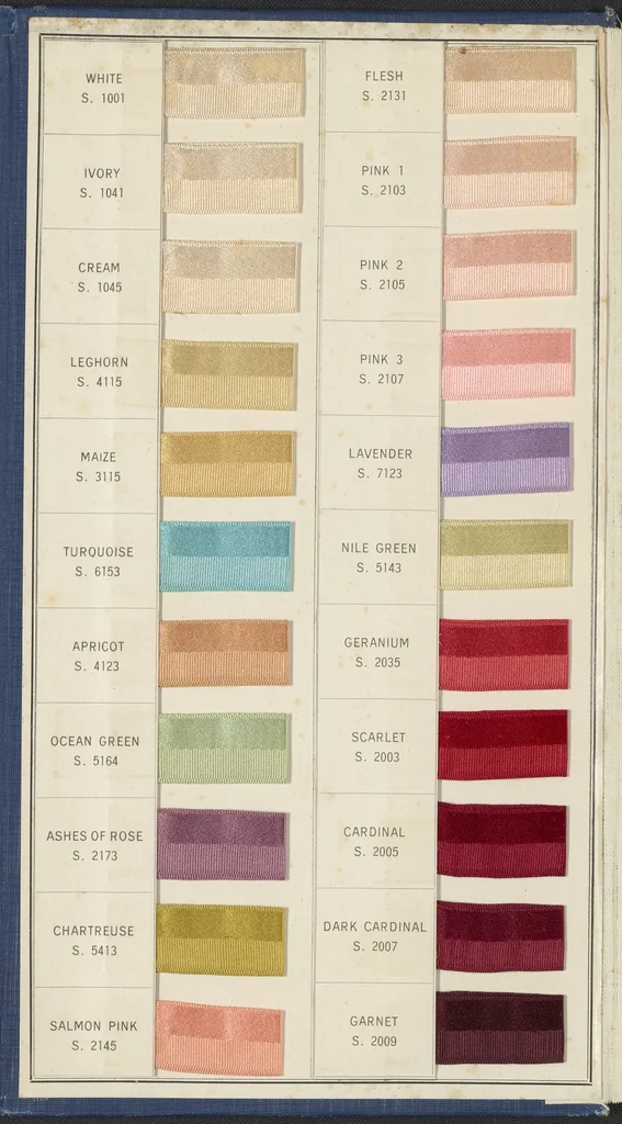 An illustration from Standard Color Card of America,, 1916, leaf 4
