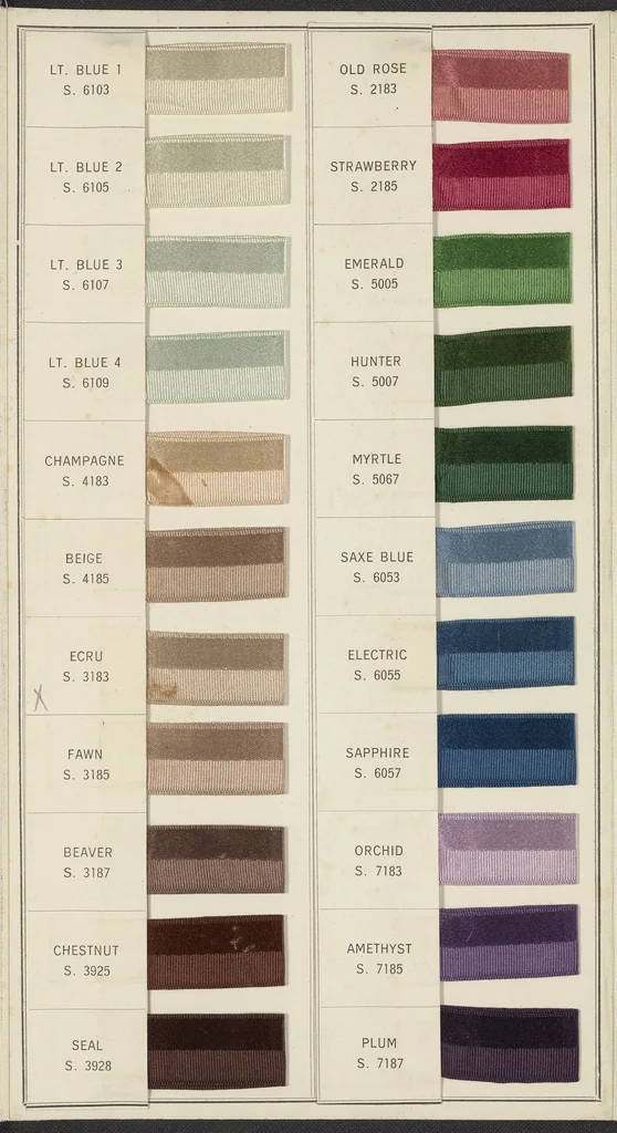 An illustration from Standard Color Card of America,, 1916, leaf 5