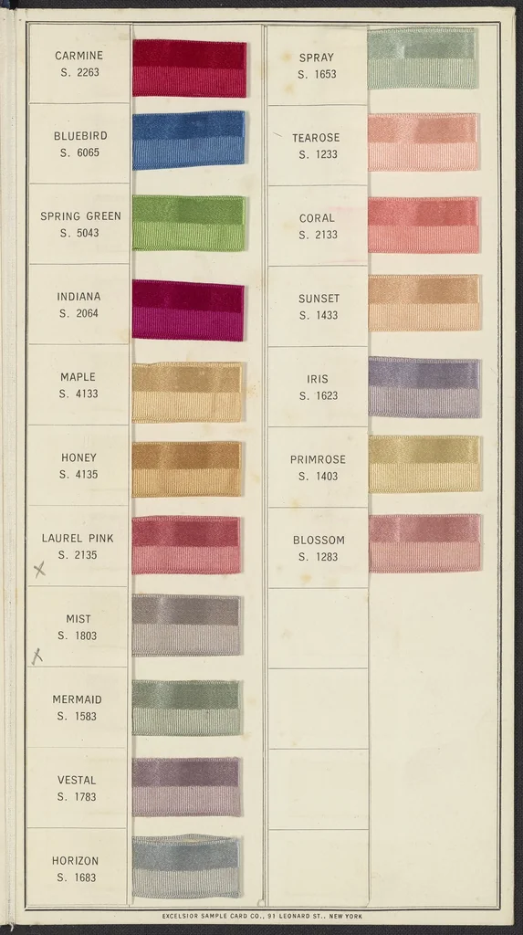 An illustration from Standard Color Card of America,, 1916, leaf 9