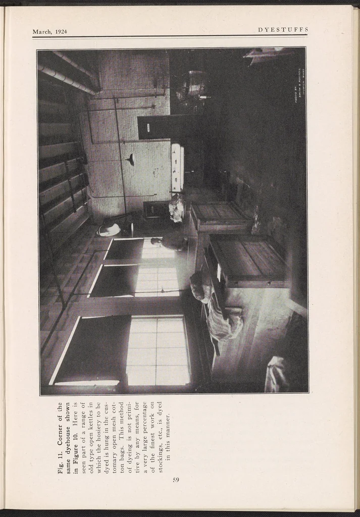 An illustration from Dyestuffs, Volume 25 Number 3, 1924, leaf 19
