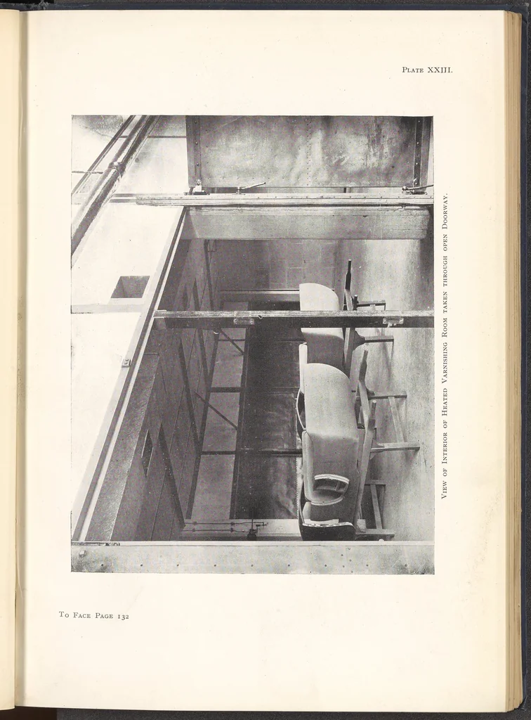 An illustration from Motor Car & Coach Painting for Private, Commercial and Mass Output, 1926, leaf 181