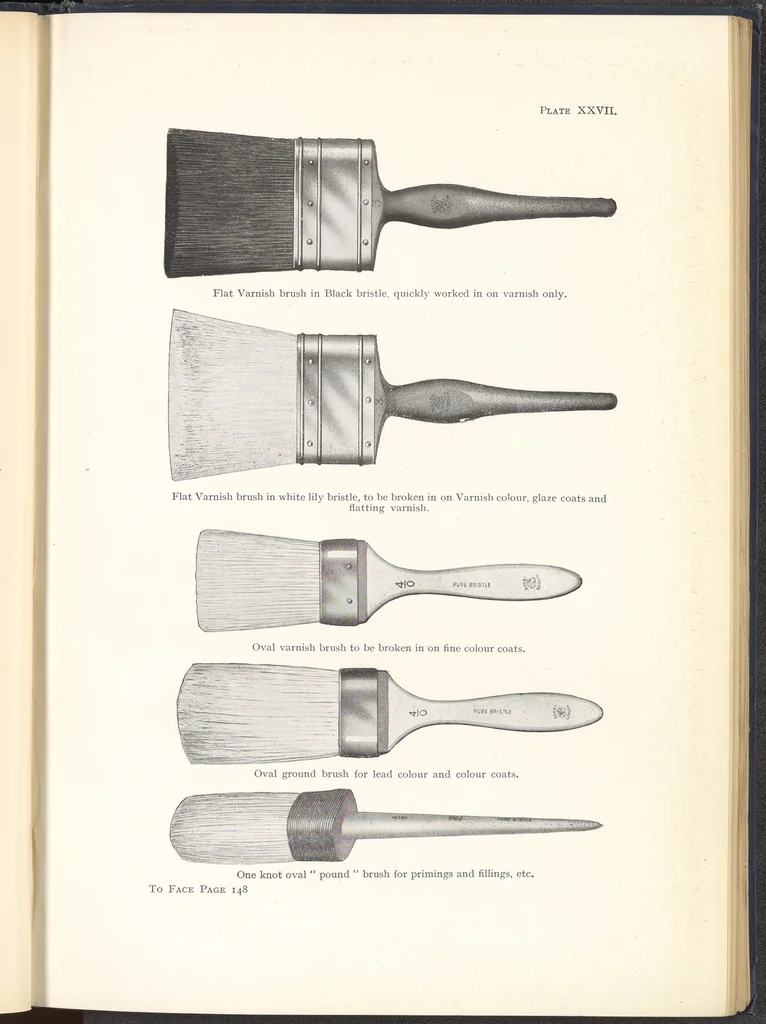 An illustration from Motor Car & Coach Painting for Private, Commercial and Mass Output, 1926, leaf 201