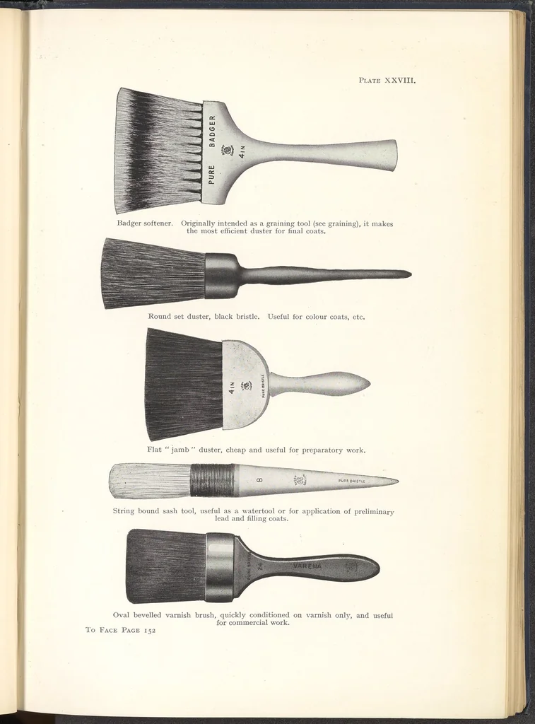 An illustration from Motor Car & Coach Painting for Private, Commercial and Mass Output, 1926, leaf 206