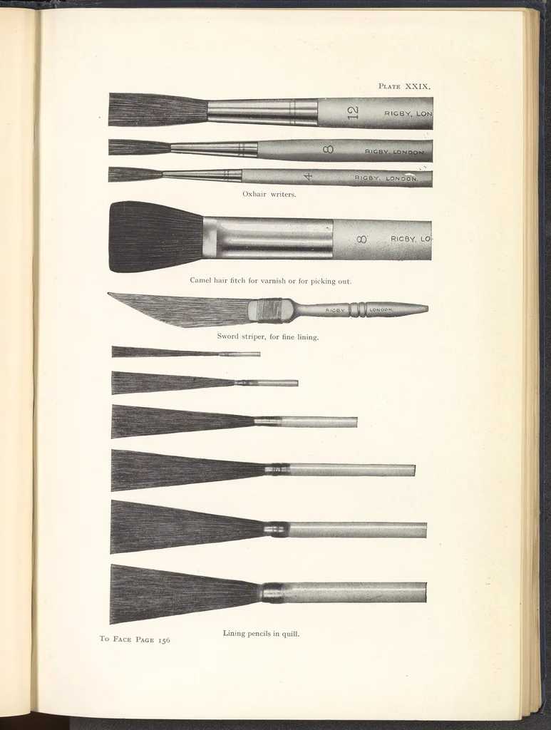 An illustration from Motor Car & Coach Painting for Private, Commercial and Mass Output, 1926, leaf 211