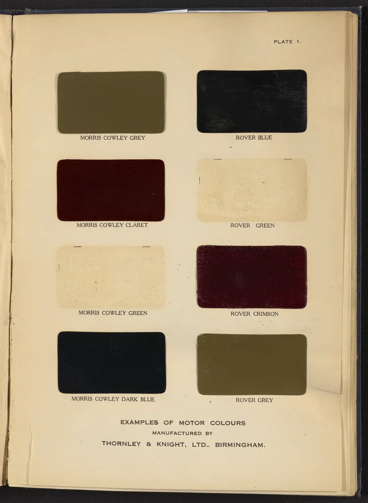An illustration from Motor Car & Coach Painting for Private, Commercial and Mass Output, 1926, leaf 239