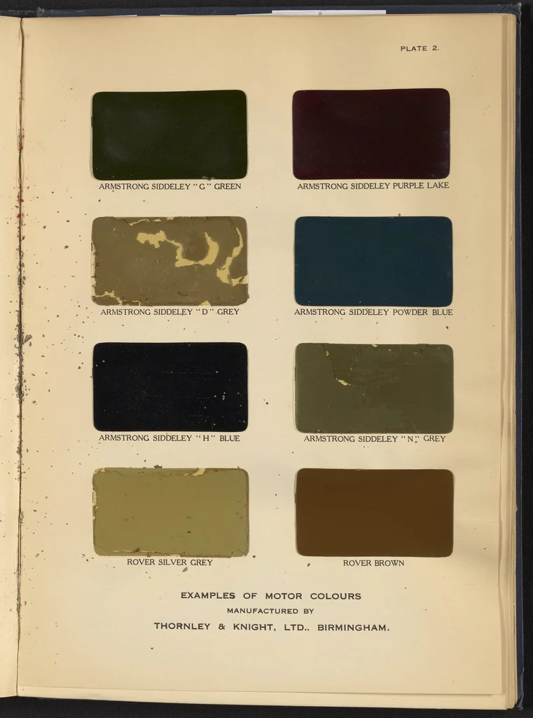 An illustration from Motor Car & Coach Painting for Private, Commercial and Mass Output, 1926, leaf 249