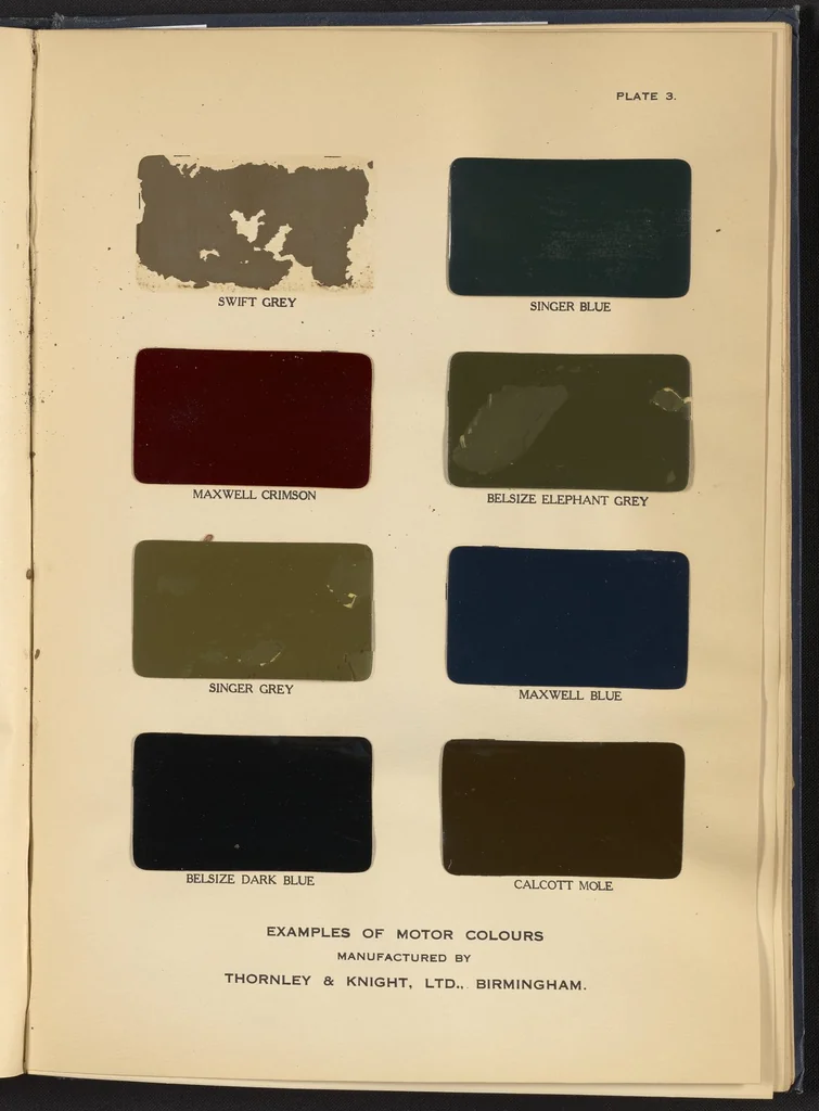 An illustration from Motor Car & Coach Painting for Private, Commercial and Mass Output, 1926, leaf 259