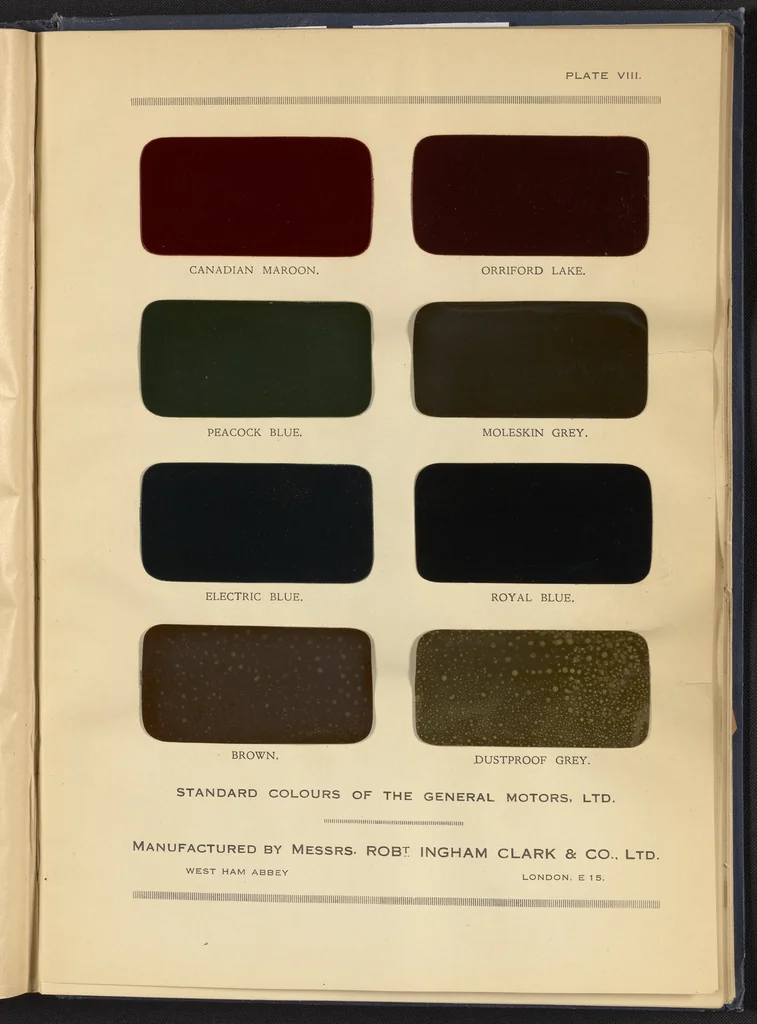 An illustration from Motor Car & Coach Painting for Private, Commercial and Mass Output, 1926, leaf 317