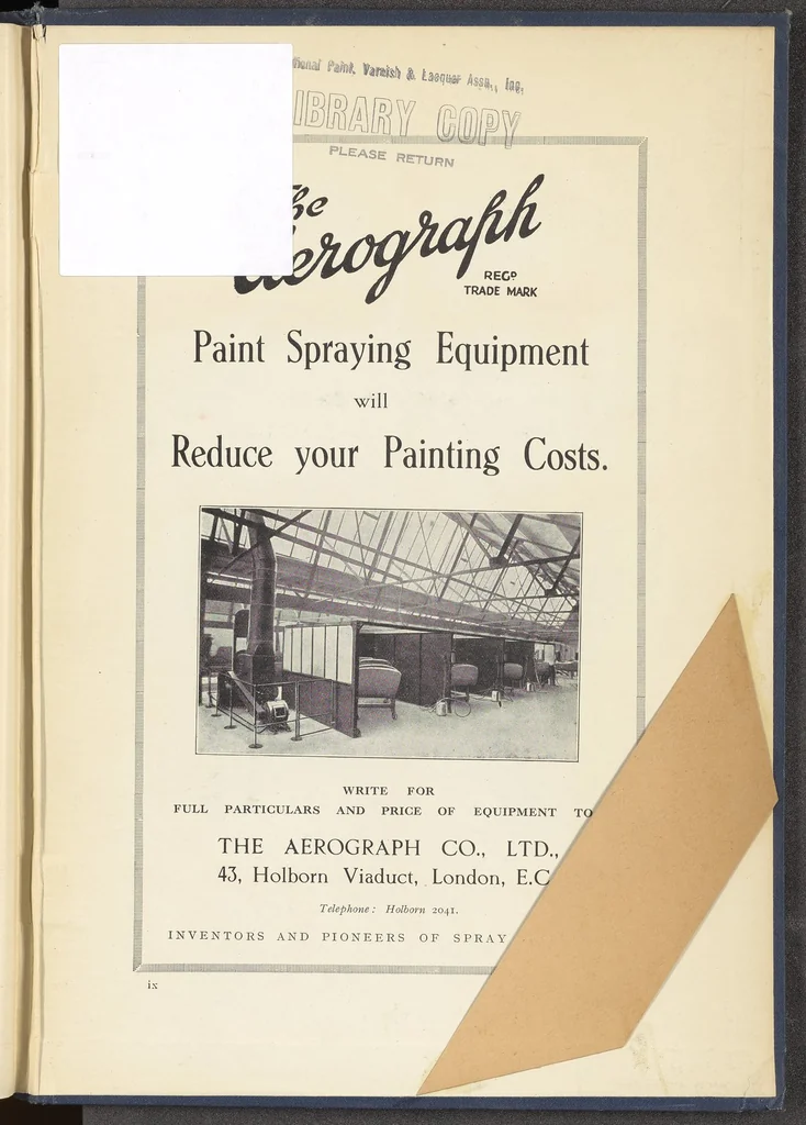 An illustration from Motor Car & Coach Painting for Private, Commercial and Mass Output, 1926, leaf 357